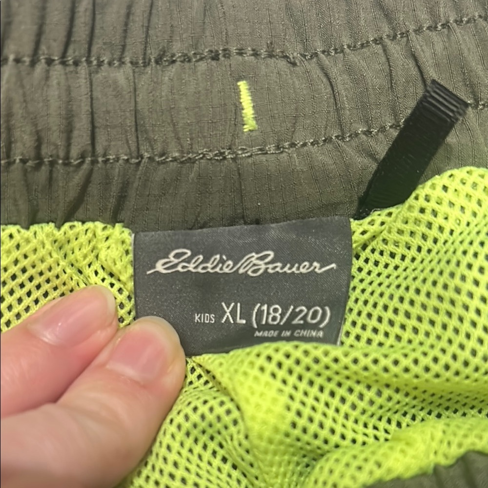 Olive Green Athletic Shorts Size 18-20 - Picture 3 of 6